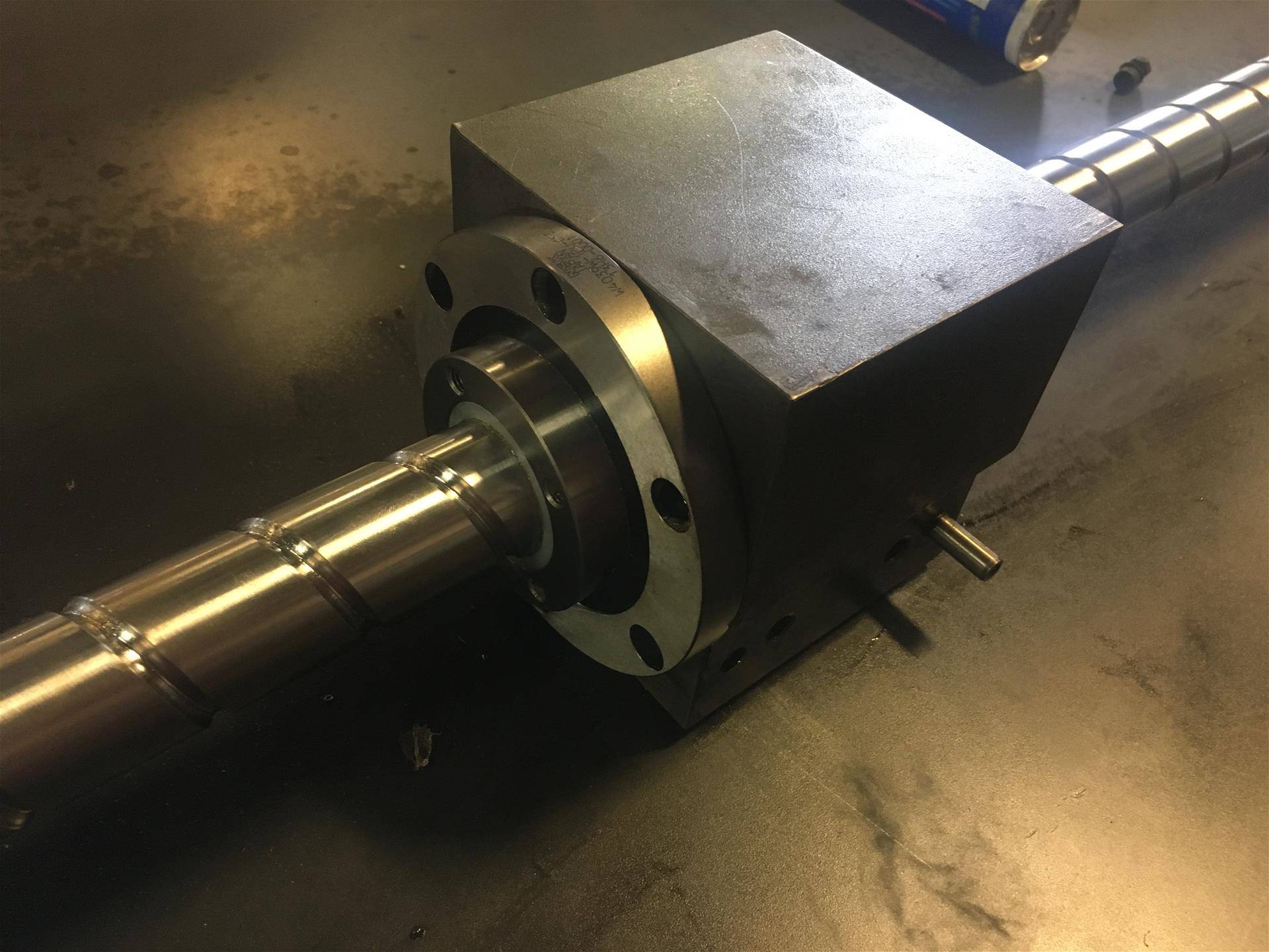 Cleaned up X-Axis Ball Screw Ready for Installation